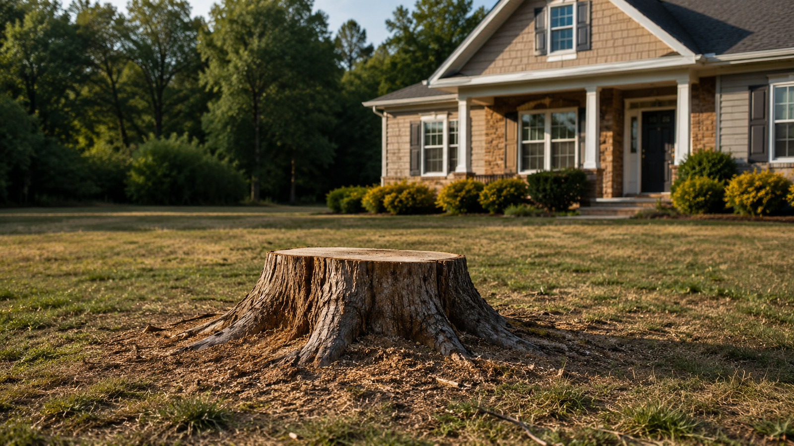 Remove the stump, Reclaim your yard.